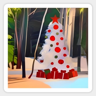 Christmas Tree in the Forest Sticker